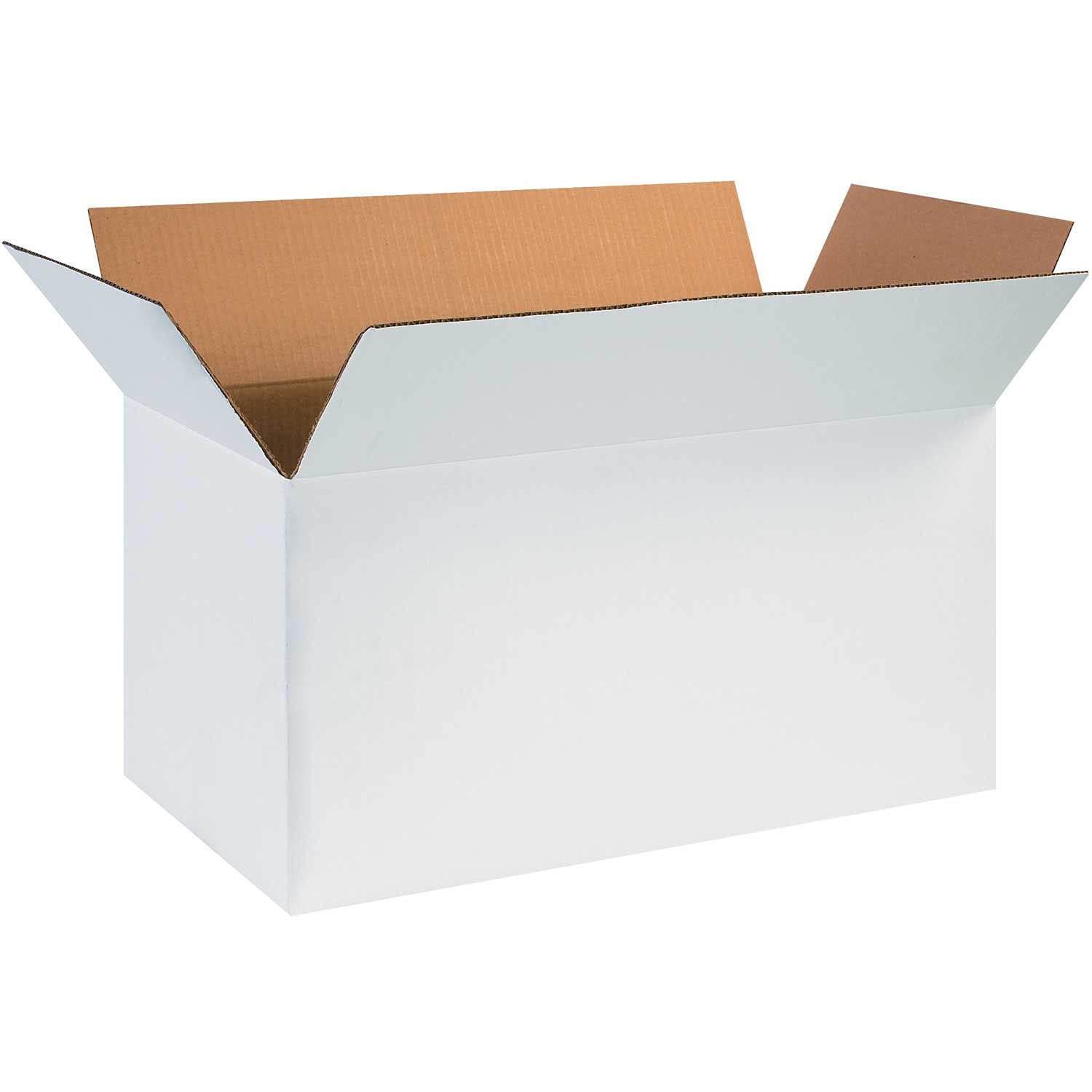Custom White Paper Corrugated Boxes